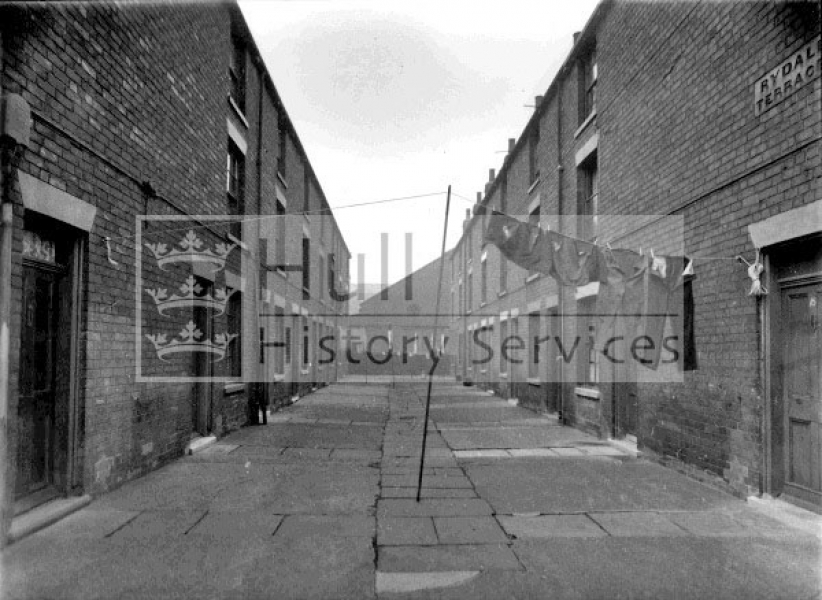 Lansdowne Street and Rydale Terrace, courtesy of Hull History Services.