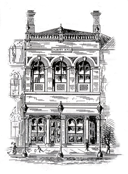 Midland Street, Albert Hall, 1880s.