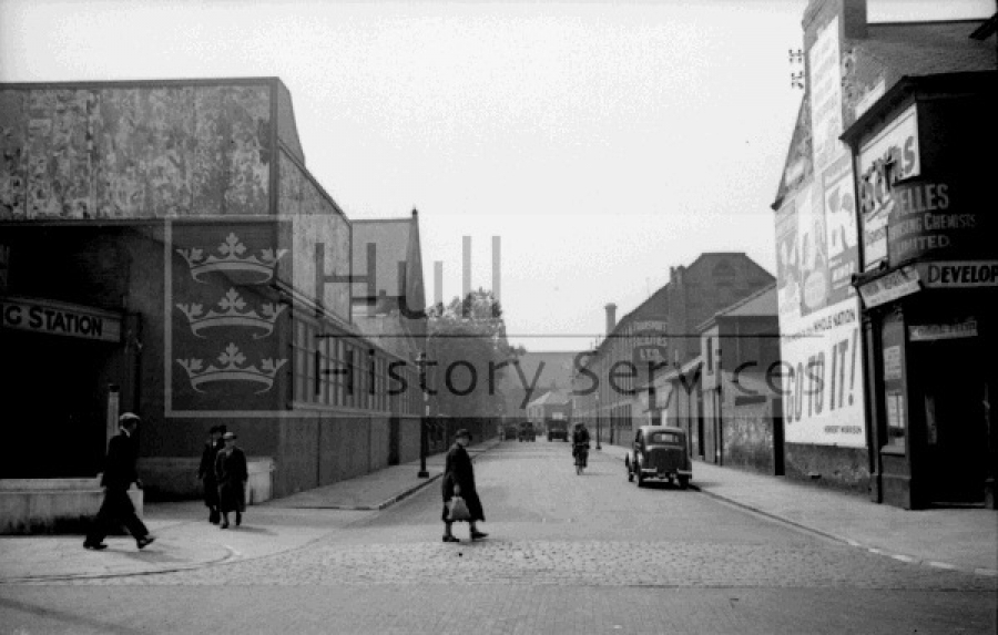 Campbell Street from Anlaby Road, courtesy of Hull History Services.