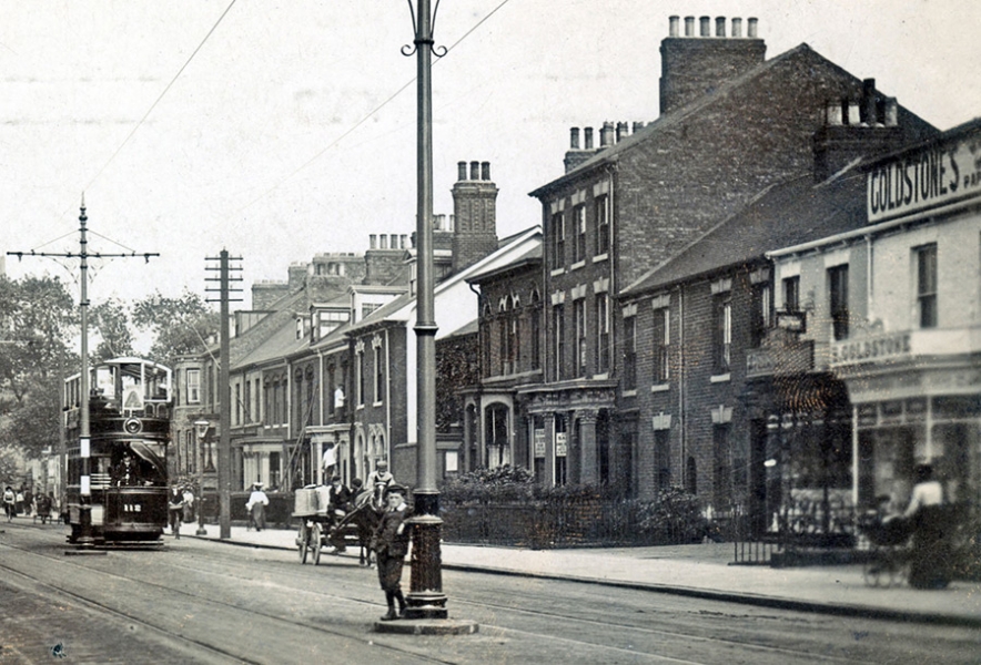 Ruskin Street end, Stanley Terrace, 1910​.​